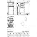 Przemiennik częstotliwości 3-fazowy 2,2 kW 400V AC Delta Electronics VFD5A5MS43ANSAA